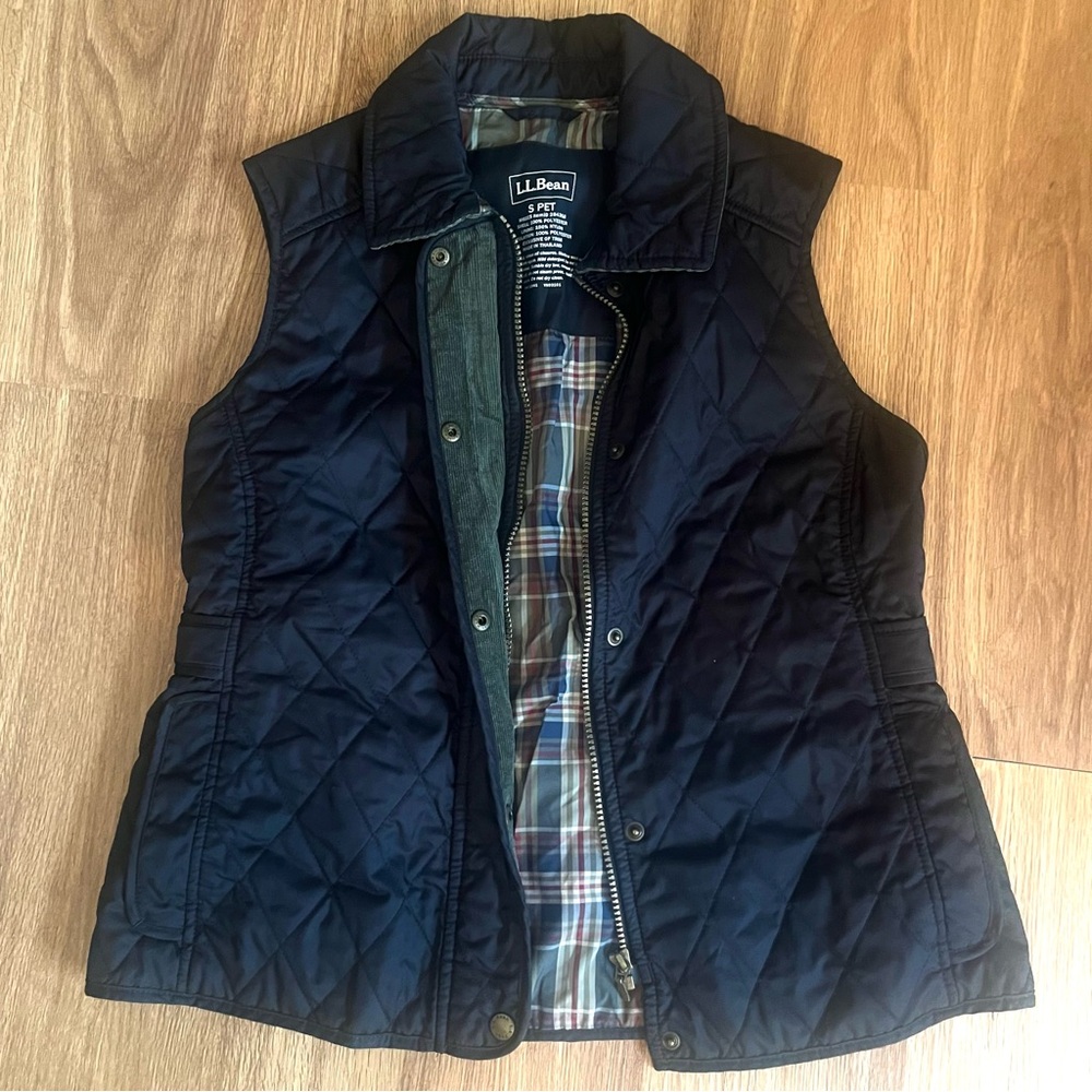 L.L. Bean Quilted Vest in Black